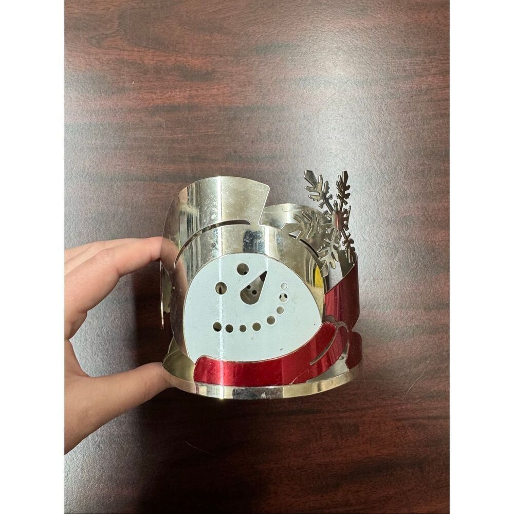 Bath & Body Works Holiday Snowman Candle Holder